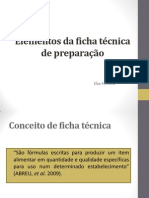 Elementos Da Ficha Técnica