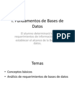 Unidad I. Fundamentos de Bases de Datos