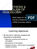 Biosynthesis of Hemoglobin