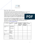 Budget Form. Name of Applicant: Please Itemize The Costs