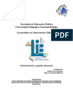 Administración y Gestion Educativa