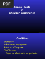 Special Tests in Shoulder Examination