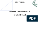 Dossier Degustation Huile Olive