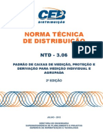 NTD 3.06 - Padro de Caixas de Medio Proteo e Derivao para Medio Individual e Agrupada