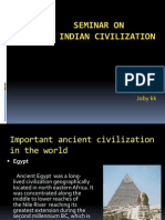 Seminar On Ancient Indian Civilization: Presented By, Joby KK