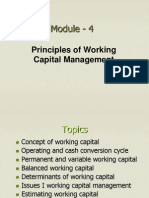 Module - 4: Principles of Working Capital Management