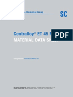 Centralloy Et 45 Micro: Material Data Sheet