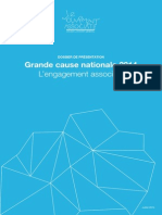 Dossier de Présentation - Grande Cause Nationale 2014, Engagement Associatif