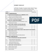 Form 1.1 Self-Assessment Checklist Instructions: Can I ?