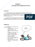 ENGLISH IV Unit 1 Module 4. A Discriminating and Analytical Learner