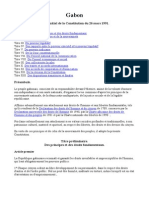 #Gabon :la Constitution de La République Gabonaise de 1991