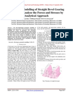 Parametric Modelling of Straight Bevel Gearing System and Analyze The Forces and Stresses by Analytical Approach