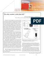 Solar Constant Experiment 