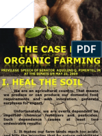 Pimentel Speech On Organic Farming