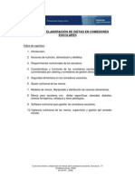 Curso Nutricion Y Elaboración de Dietas en Comedores Escolares