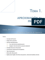 Presentación Clase - TEMA 1. Aproximación Al Proyecto