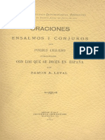 Oraciones Ensalmos I Conjuros Del Pueblo Chileno - Ramon A Laval