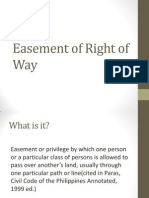 Easement of Right of Way