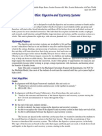 Unit Plan Science - Digestive and Excretory Systems