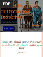 Known Methods of Deception Detection