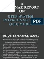 A Semimar Report ON: Open System Interconnection (Osi) Model