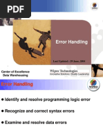 SAS Error Handling