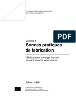 Bonnes Pratiques de Fabrication