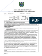 Learning & Assessment Plan - Stage 1 Communication Products