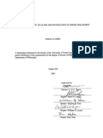 Patrick Lee Miller, "Purity of Thought: Dualism and Divinization in Greek Philosophy." Dissertation, UNC at Church Hill, 2005.