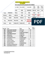 Time Table For PGDMDH (SM) 2012-14 (Term V)