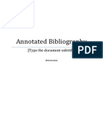 Nursing Annotated Bibliography