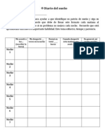 Formato para Registrar El Patrón Del Sueño