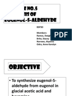 Exercise No.5 Synthesis of Eugenol-5-Aldehyde