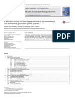 A Literature Survey On Load-Frequency Control For Conventional and Distribution Generation Power Systems