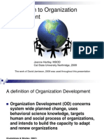 Introduction To Organization Development: Jeanne Hartley, MSOD Cal State University Northridge, 2009