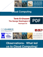 Cloud Computing: Tarek El-Ghazawi