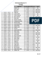 NLIU - First UG Provisional List