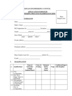 Application Form For Epe