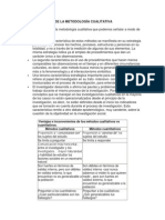 Características de La Metodología Cualitativa