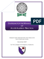 CEM5072 GEMNet Guideline For The Management of Acute Allergic Reaction Dec 2009