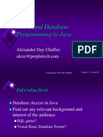 JDBC and Database Programming in Java: Alexander Day Chaffee