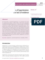 Genetics of Hypertension: The Lack of Evidence