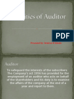 Liabilities of Auditor