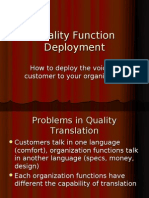 Quality Function Deployment Steps