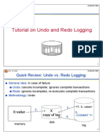 Tutorial On Undo and Redo Logging