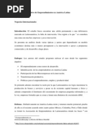 Ensayo Argumentativo de Emprendimientos en América Latina, David Llorente