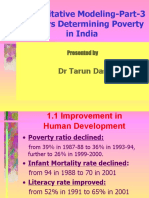 Factors Determining Poverty and Inequality in India by Tarun Das