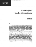 Cultura Popular y Medios de Comunicación