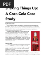 Shaking Things Up - A Coca-Cola Case Study