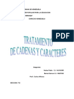 Tratamiento de Cadenas y Caracteres